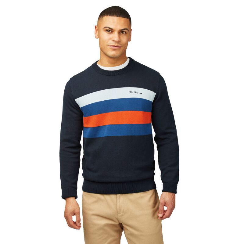 Ben Sherman Chest Stripe Crew image number 0